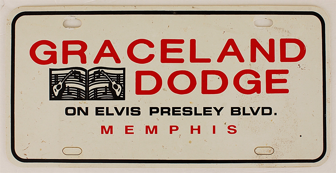 Elvis Presley Graceland Dodge Restaurant Souvenir Sign