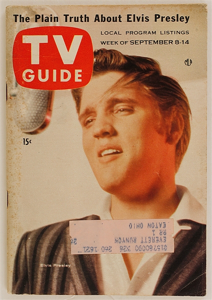 Elvis Presley Original 1956 TV Guide