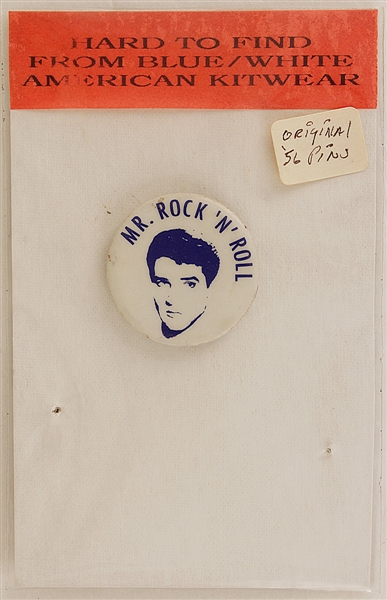 Elvis Presley Rare 1956 Mr. Rock 'N' Roll Pin