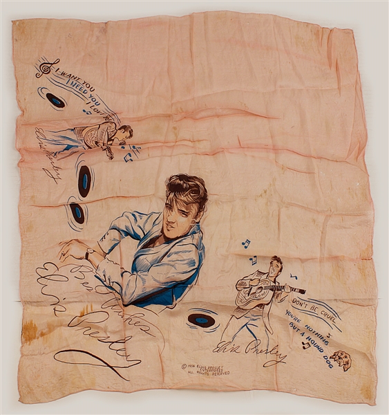 Elvis Presley Original 1956 EPE Promotional Scarf