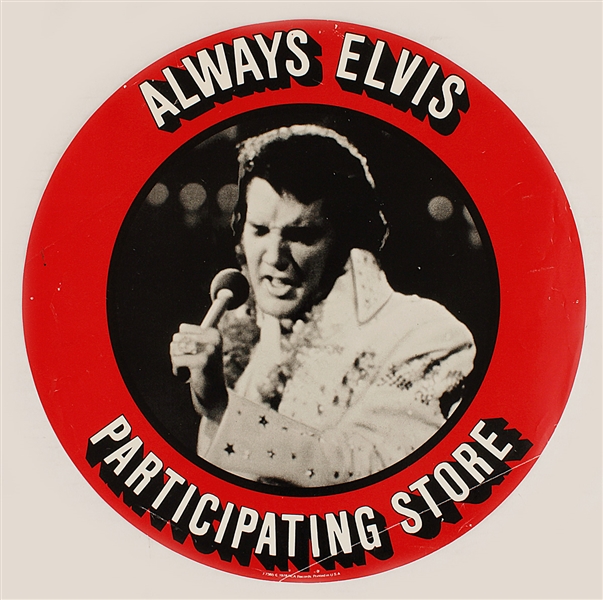 lvis Presley Always Elvis Participating Store Promotional Record Store Display