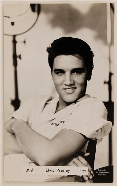 Elvis Presley 1956 Brel Photo Postcard