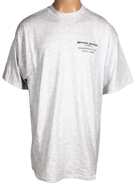 Michael Jackson Personally Owned Dangerous Tour Adult Local Crew T-Shirt